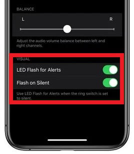 how to get led flash alerts iphone ipad settings audio visual