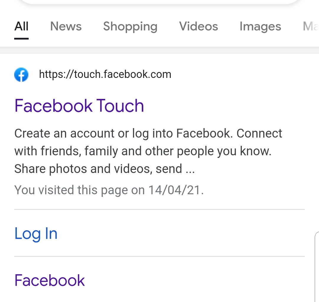 What is Facebook Touch